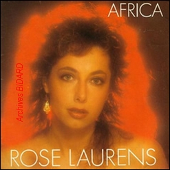 ROSE LAURENS AFRICA - Pochette Disque - Archives BIDARD - LK Avranches Havre Nude Teen X 