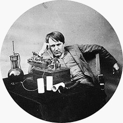 Archives BIDARD - Thomas EDISON et son phonographe  cylindre