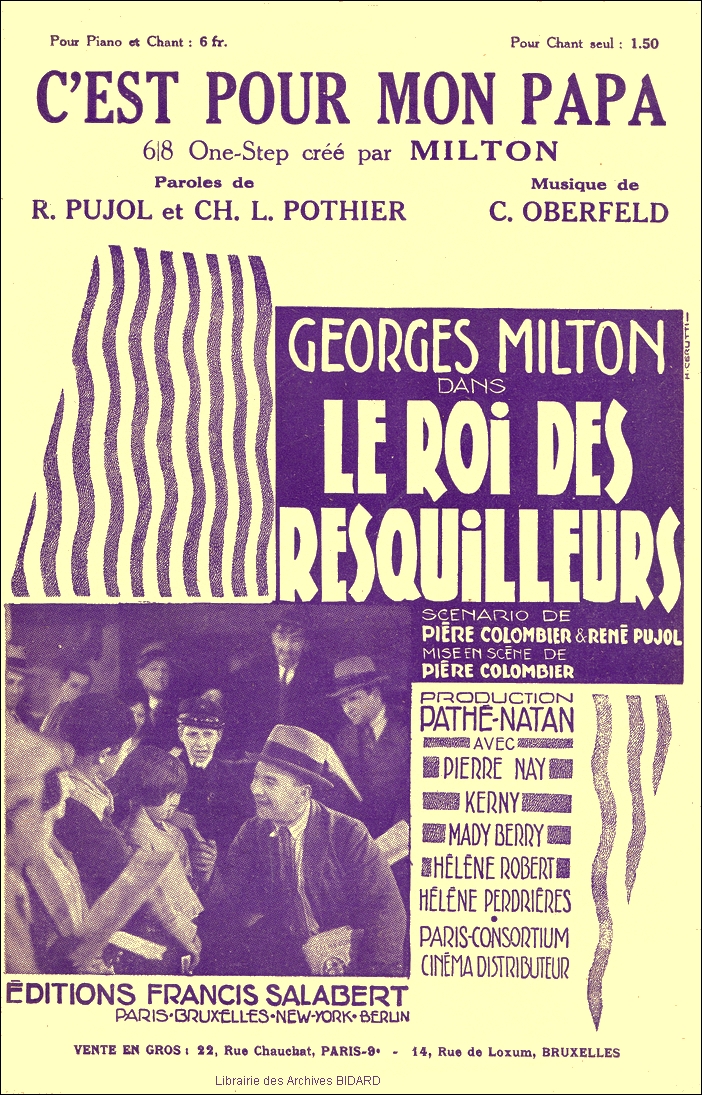 C EST POUR MON PAPA Pujol Pothier partition illustree Archives BIDARD.jpg (763690 octets)