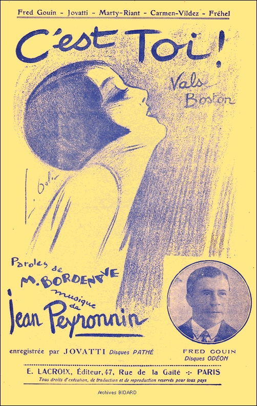 C est toi BORDENAVE PEYRONNIN Partitions Librairie des Archives BIDARD.jpg (438997 octets)