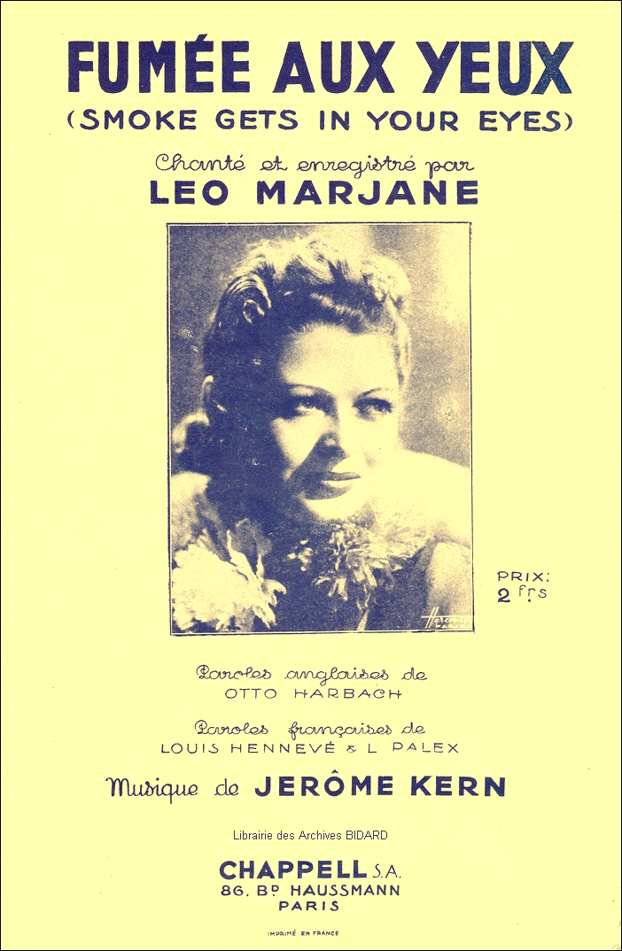 FUMEE AUX YEUX Marjane Kern partition illustree Archives BIDARD.jpg (481133 octets)