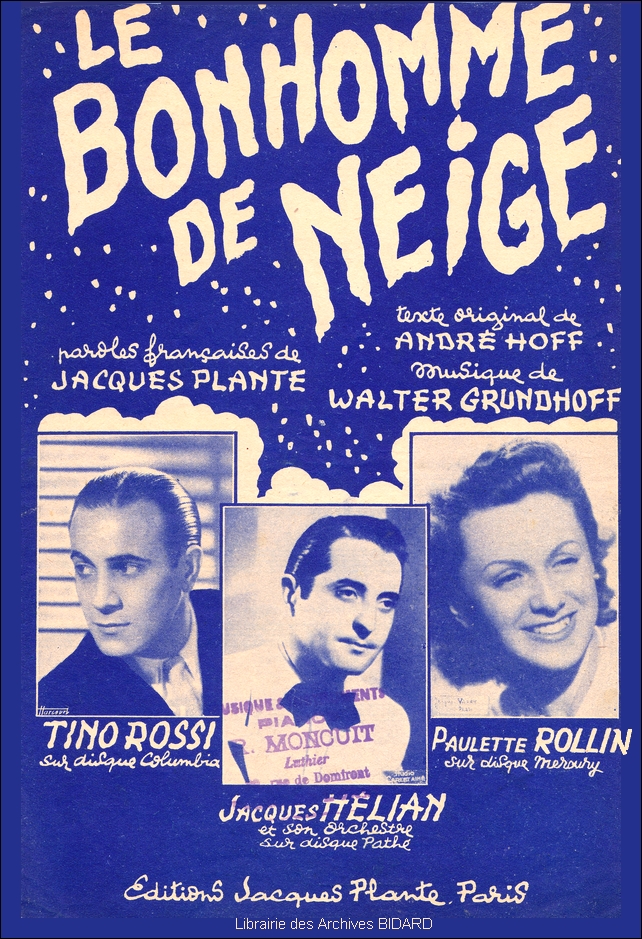 Le bonhomme de neige ROSSI JELIAN ROLLIN partition Archives BIDARD.jpg (662488 octets)