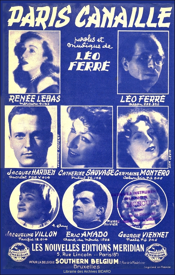 Paris canaille FERRE partition Archives BIDARD.jpg (676014 octets)