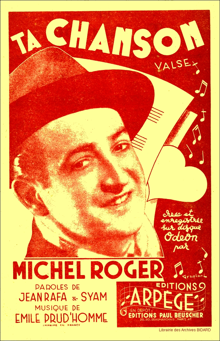 Ta chanson ROGER Agnes partition Archives BIDARD.jpg (736223 octets)