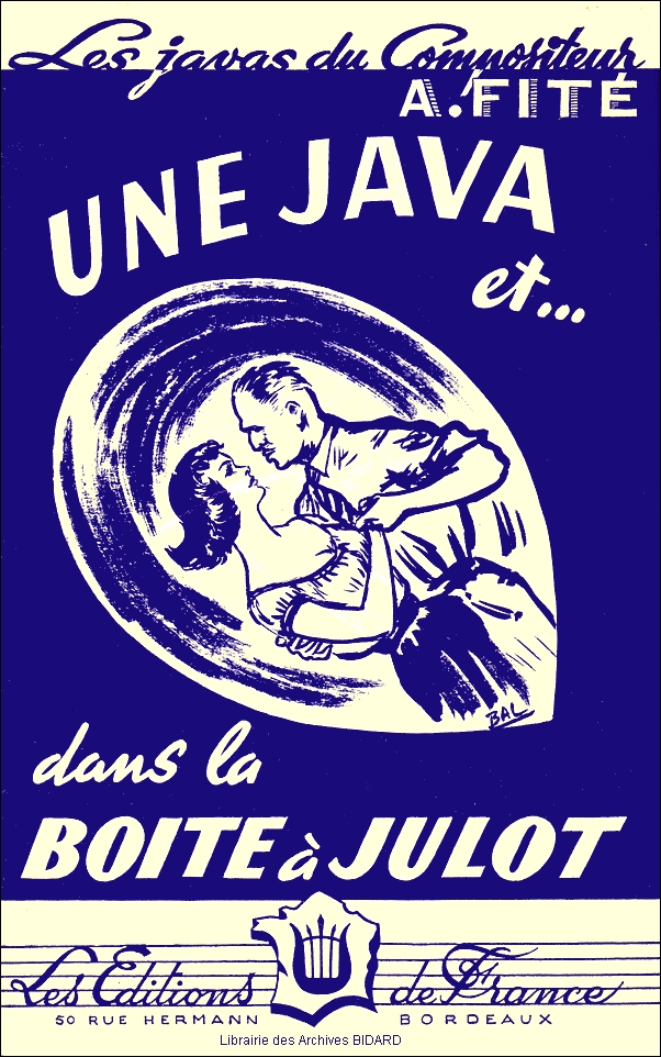 Une java et dans la boite a Julot partition Archives BIDARD.jpg (450602 octets)