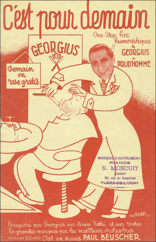 c est pour demain GEORGIUS PRUDHOMME BEUSCHER Partition Archives BIDARD.jpg (400220 octets)