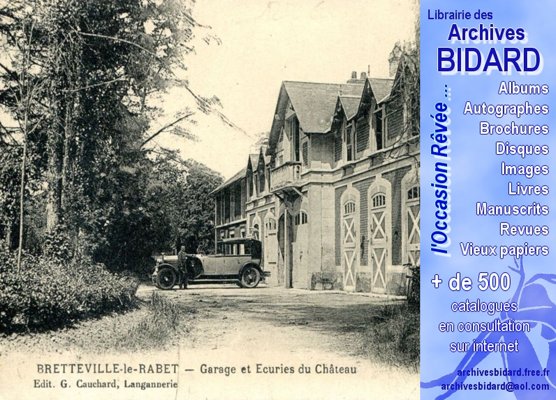 BLR Garage et ecurie du chateau 300 px 108 x 15 Archives BIDARD.jpg (1439912 octets)