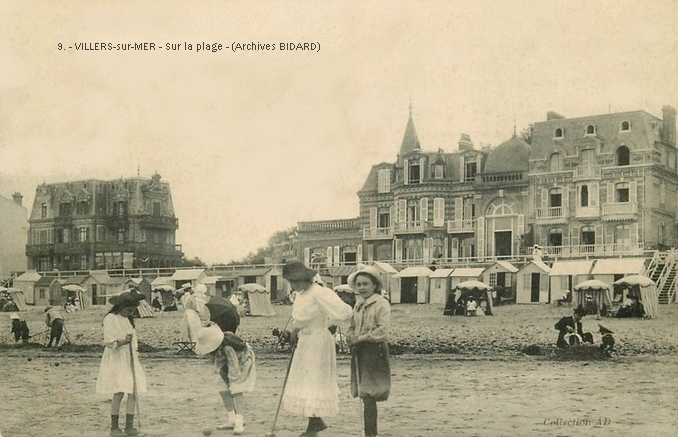 VILLERS SUR MER Sur la plage Archives BIDARD.jpg (238056 octets)
