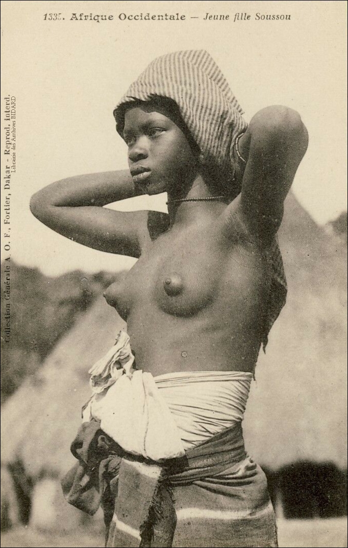 AFRIQUE Jeune fille SOUSSOU CPA Librairie des Archives BIDARD.jpg (509867 octets)